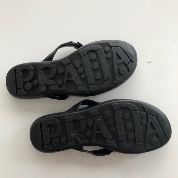 Prada black sandals. Size 7.5 (37.5) - Picture 3 of 9